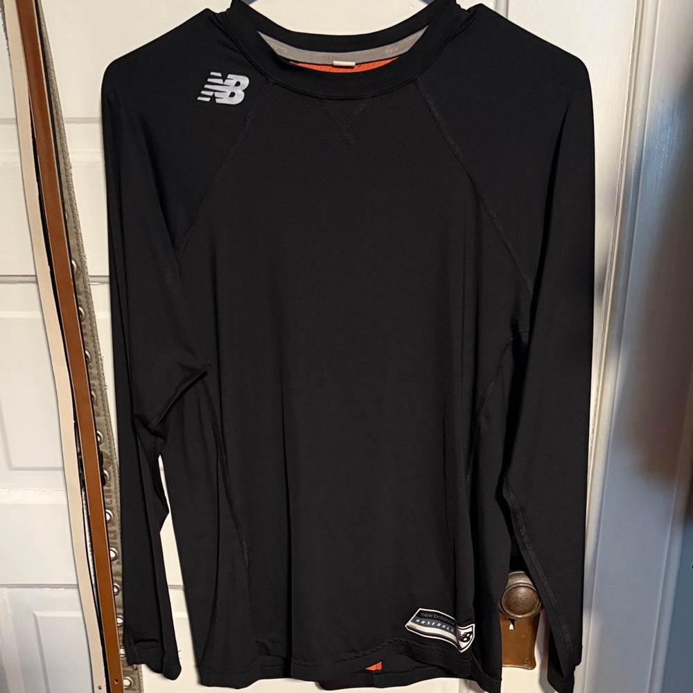 New Balance Men's Black Performance Long Sleeve Tee